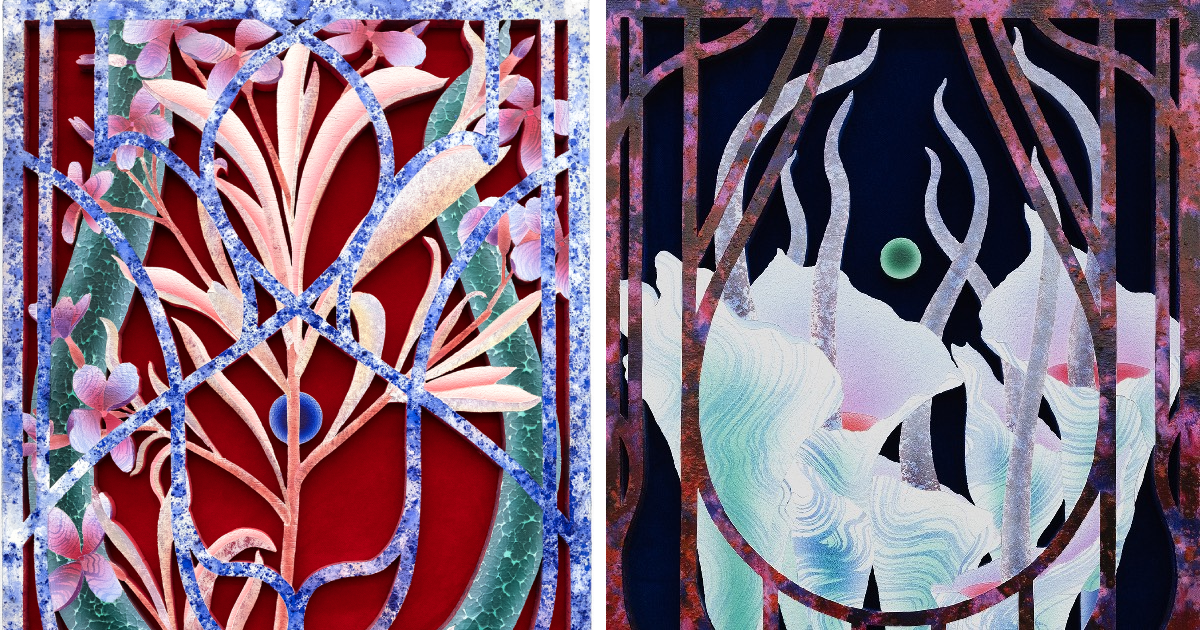 Mevlana Lipp Breaks Barrier Between Fiction And Realism With Mystical Blooms Entwined Amongst Ornamental Bars