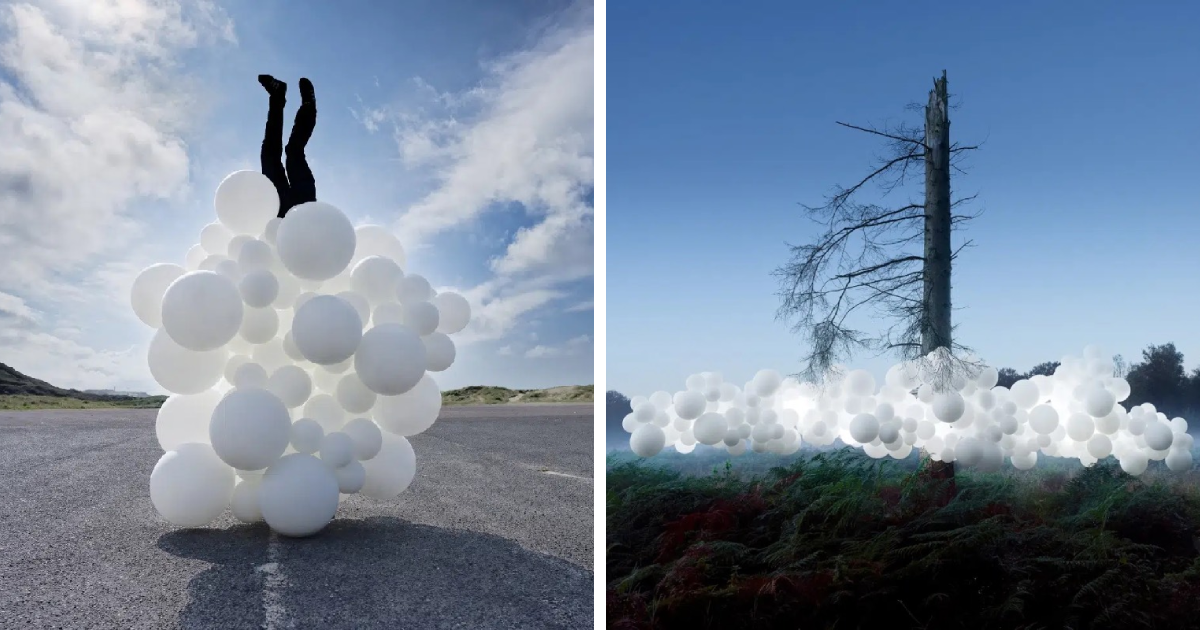 16 Breathtaking Photos Of Charles Pétillon’s Most Stunning Balloon Installations