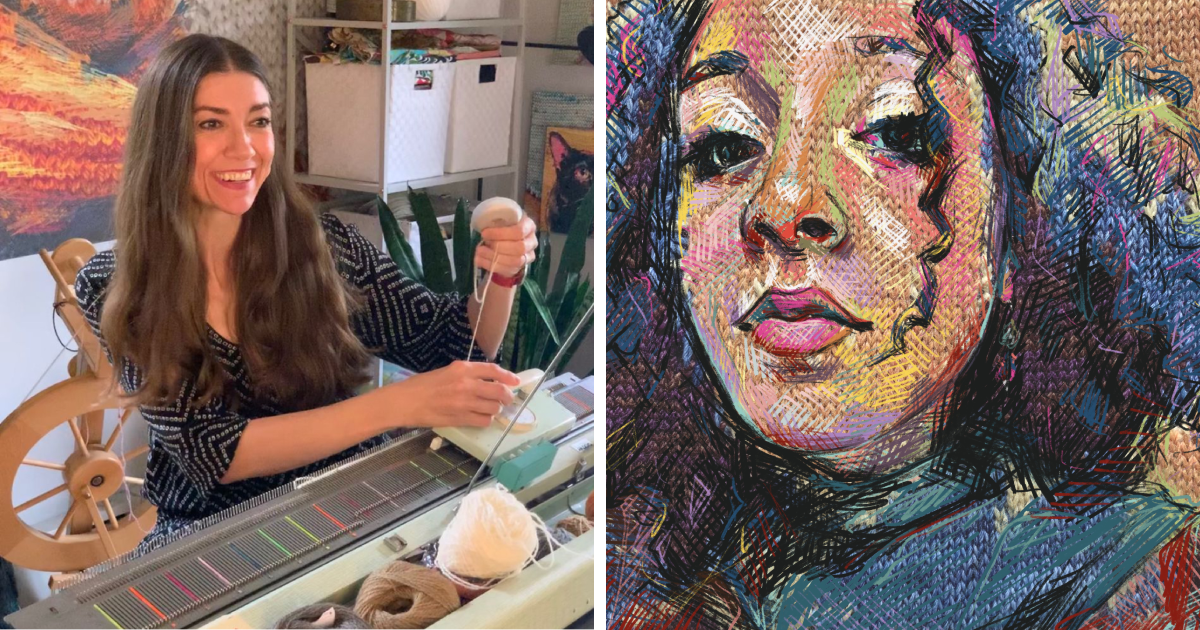 11 Vibrant Knitted Paintings By Faith Humphrey Hill