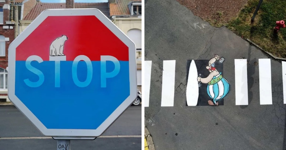 15 Cool Street Art Transformations By OakOak