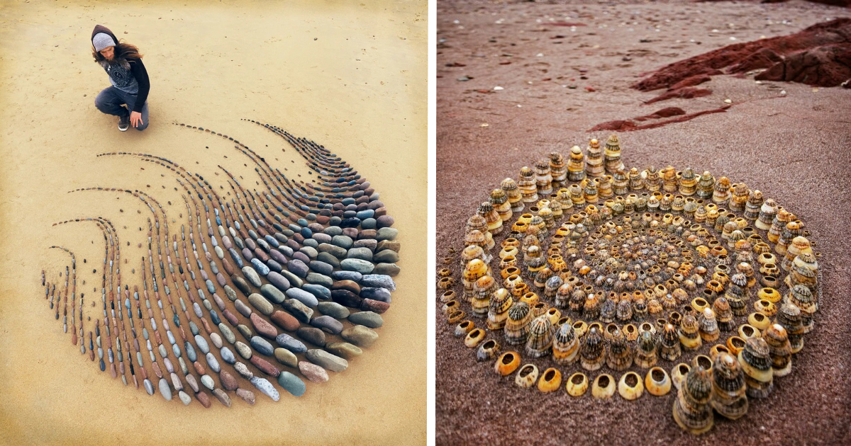 This Artist Creates Serene Stone Arrangements On Beaches, And Here Are 20 Of The Most Mesmerizing Arrangements