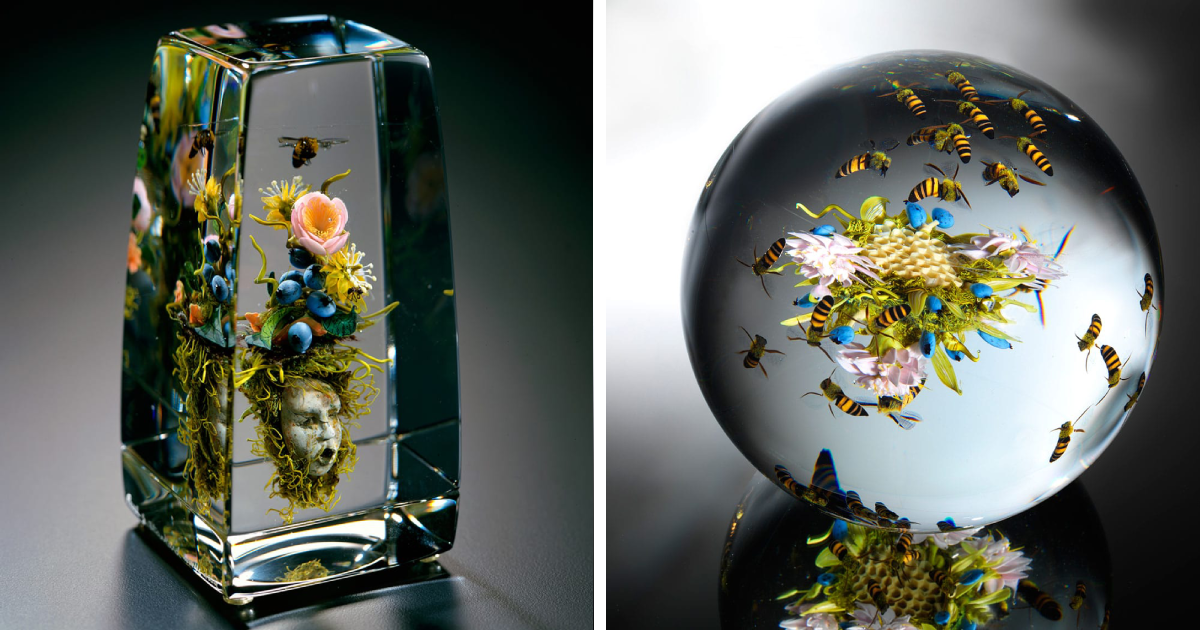 12 Striking Transformations Of Nature Into Translucent Glass Orbs