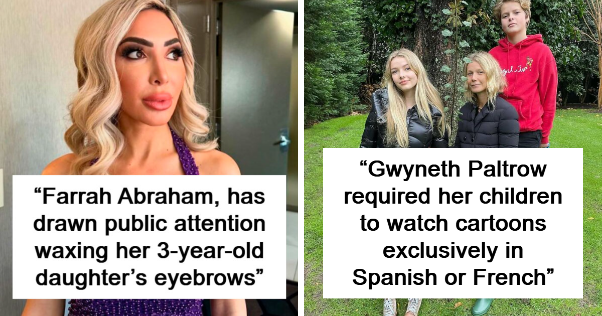 "Pre-Chewing Food”: 25 Celeb Parenting Methods That Raised Eyebrows