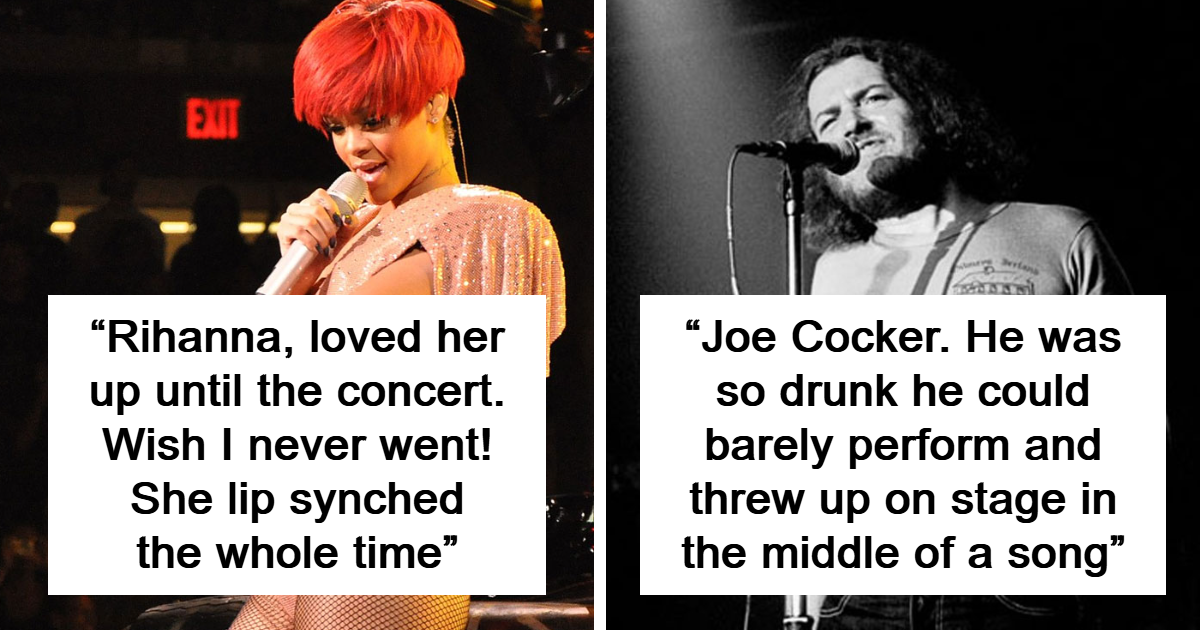 25 Of The Worst Concerts People Have Been To