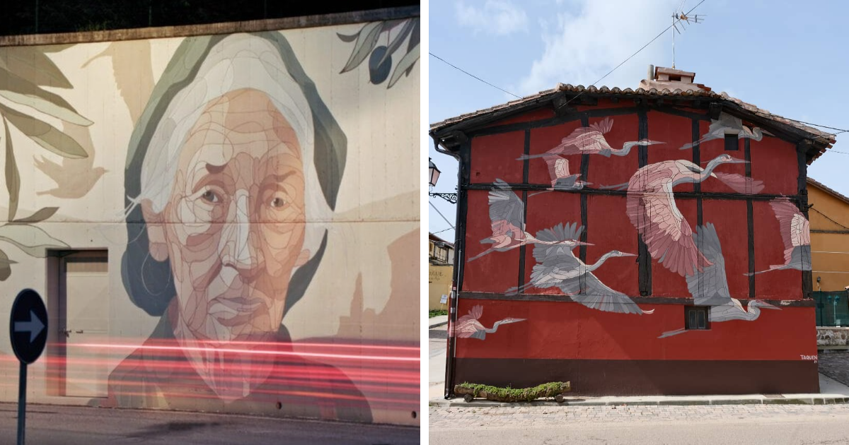 10 Line-Based Murals On Instinct And Human-Nature Flow, By Taquen