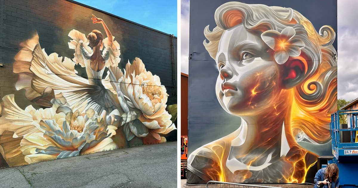 20 Stunning Murals By Alexander “Vizsla” Bacon That Blur The Line Between Graffiti And Fine Art