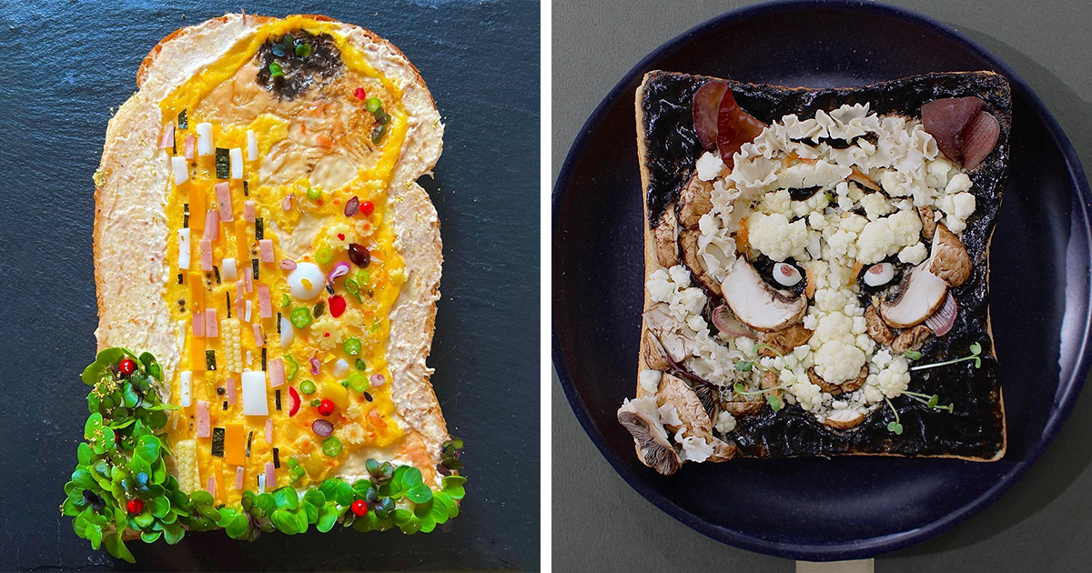 Japanese Artist Manami Sasaki Turns Toast Into Canvas In Stunning Designs (30 Pics)