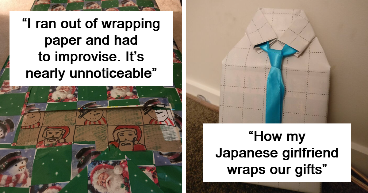 40 Clever And Creative Christmas Gift-Wrapping Ideas People Actually Pulled Off