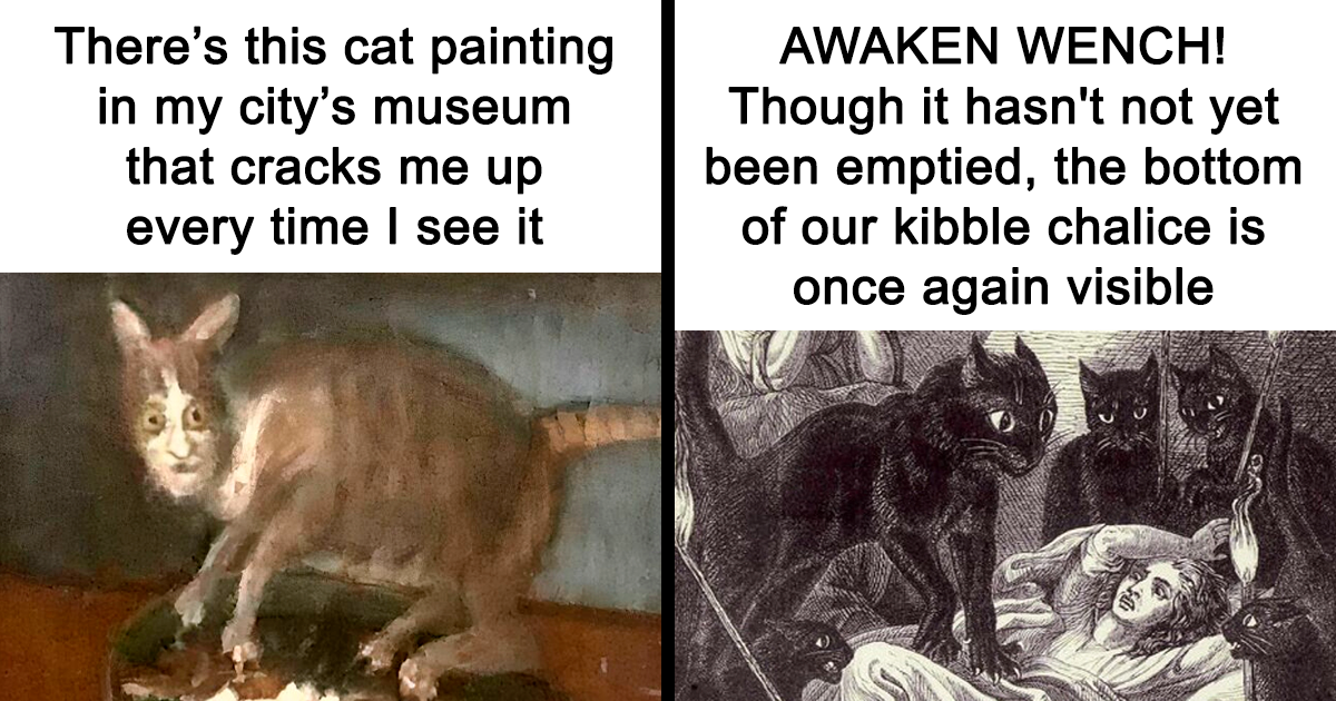 40 Hilarious Medieval Cats That Prove Cat Memes Existed Long Before The Internet