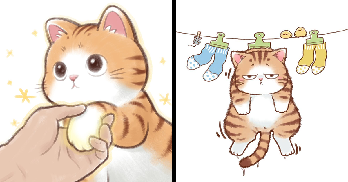 40 Charming Cat Illustrations That Might Melt Your Heart