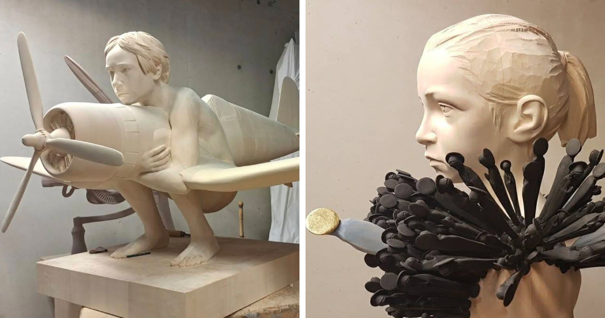 10 Wooden Sculptures Of Children With A Powerful Message By Gehard Demetz
