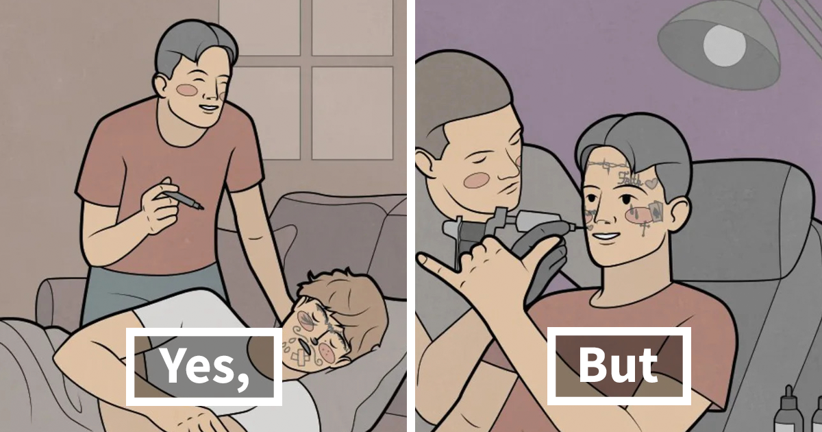 “Yes, But”: Artist Creates Sarcastic Comics Based On Random Conflicts In Our Surroundings