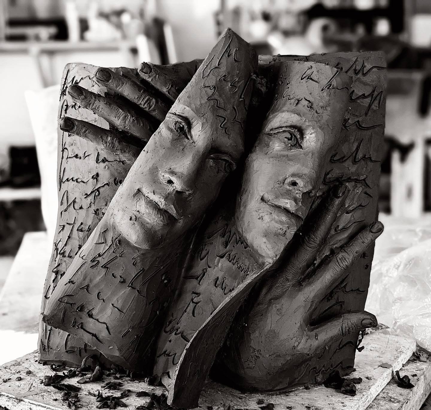 Faces And Hands Merge With Manuscripts In These Captivating