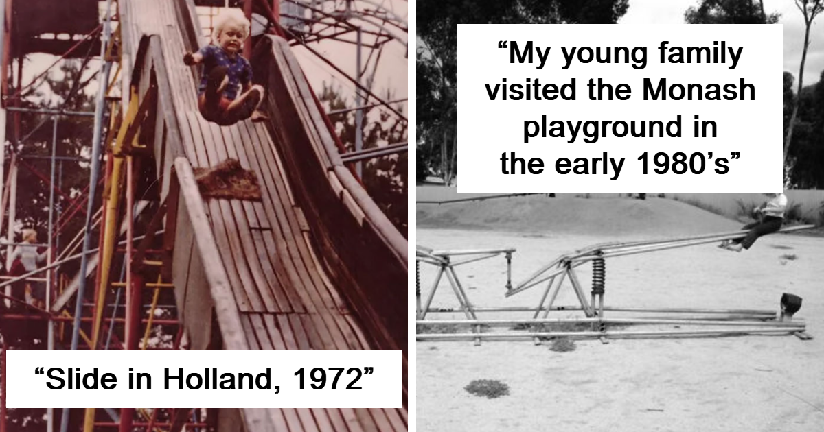 25 Old Playgrounds That Make Us Wonder How Babies Back Then Even Survived