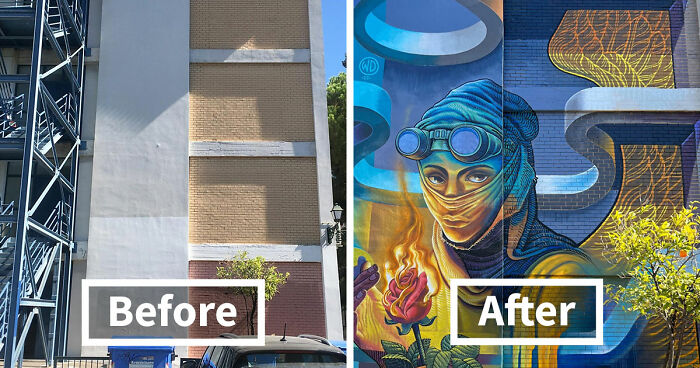 20 Dull Walls That Became Works Of Art By This Street Artist