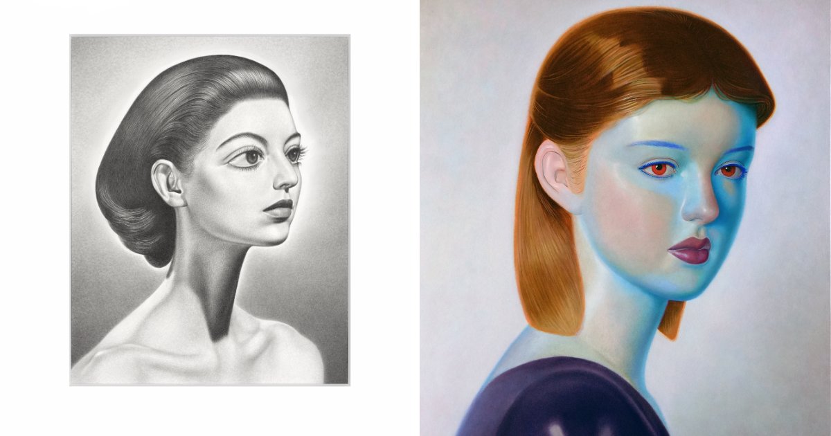 Vibrant Graphite Portraits By Raymond Lemstra Featured In "Good Looking” Exhibition