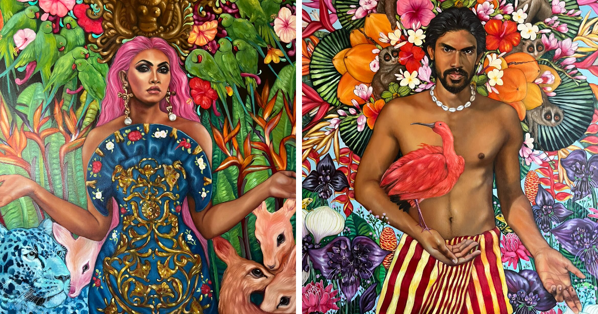 6 Stunningly Beautiful Artworks Of Sri Lankan Flowers, Animals And People