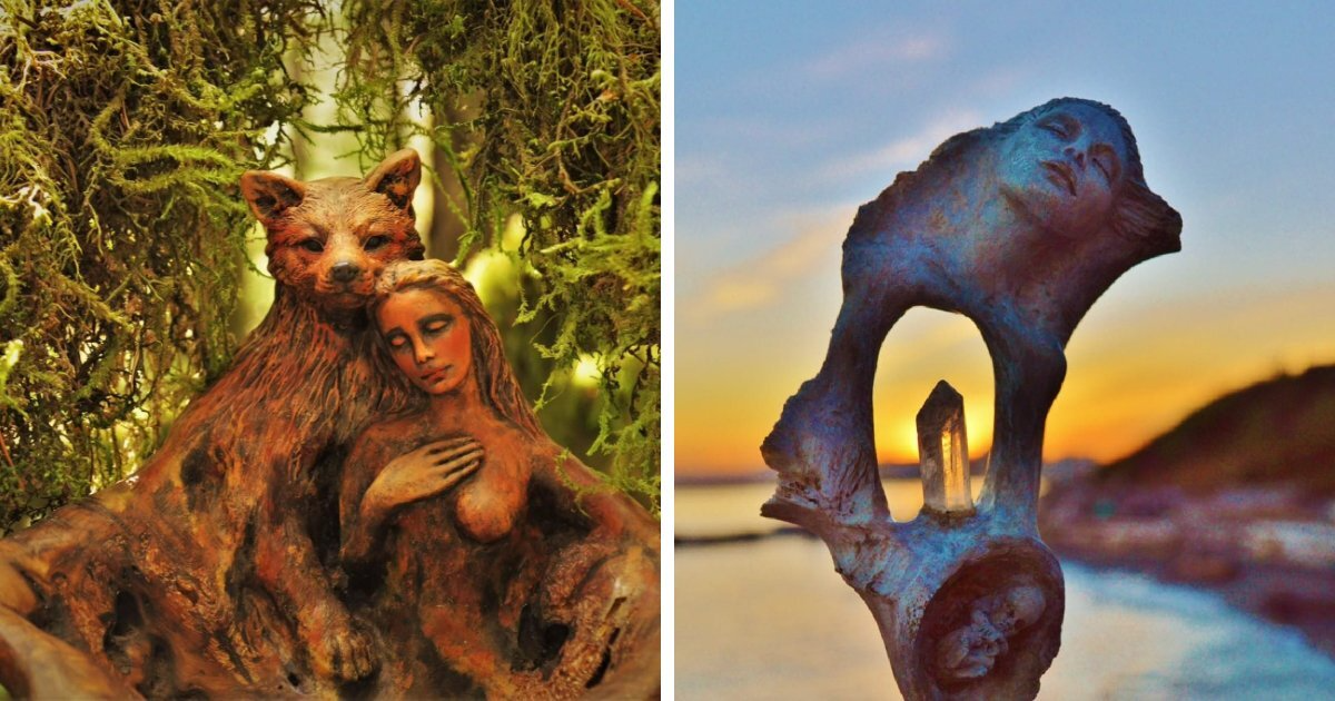20 Magical Driftwood Sculptures By Debra Bernier That Blend Humanity With The Natural World
