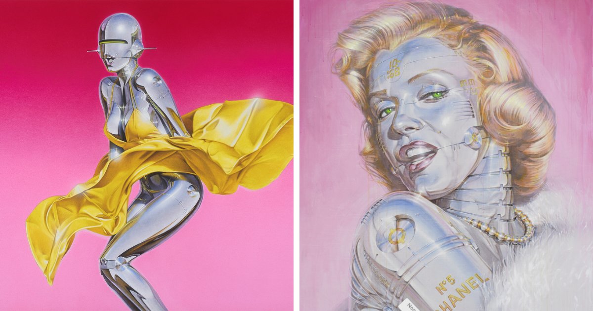 Metallic Renderings Of Robots By Hajime Sorayama On Display In Tokyo