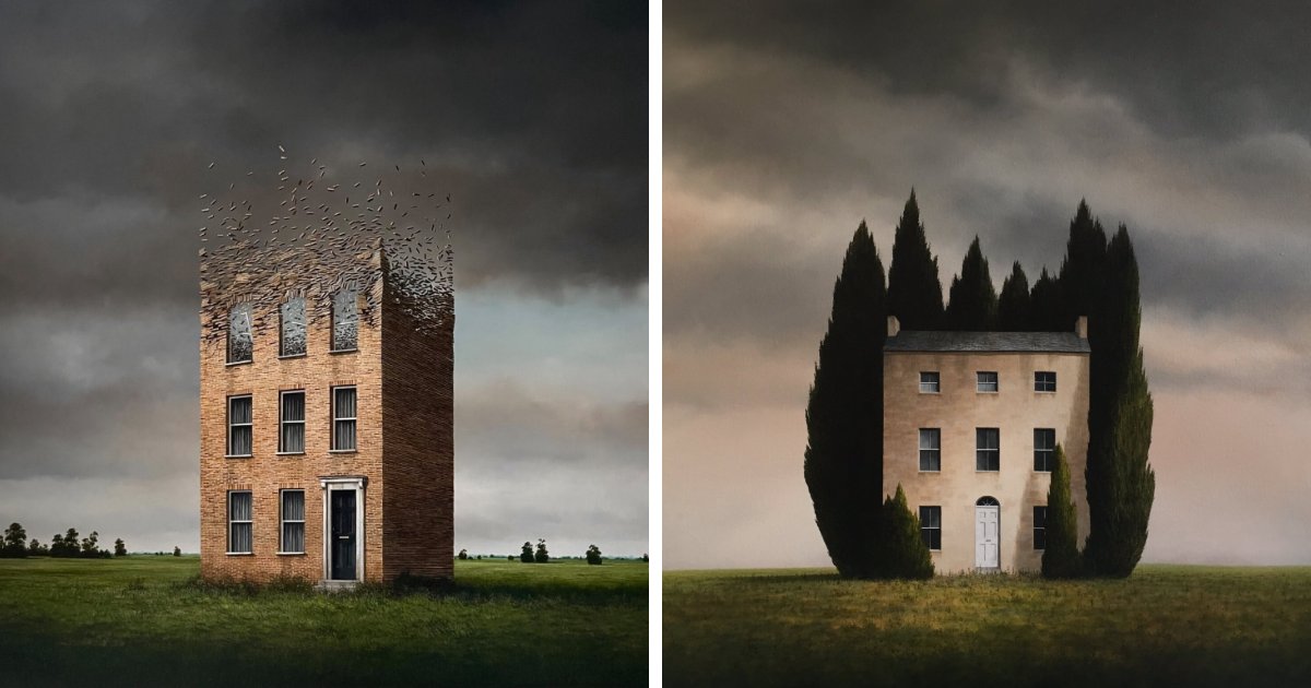 10 Surreal Paintings Of Isolated Places And Derelict Buildings By Lee Madgwick