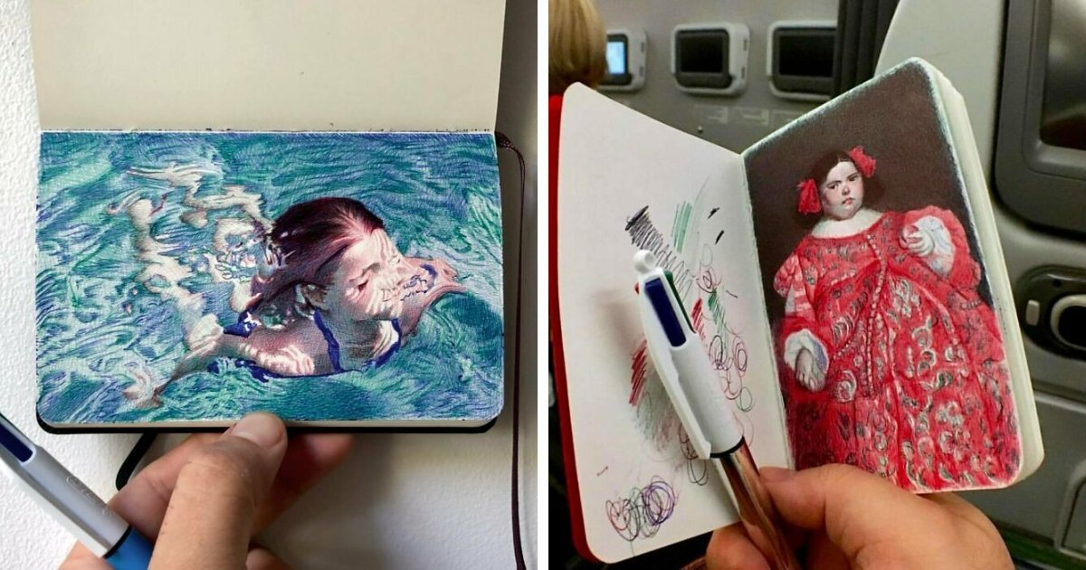20 Mind-Blowing Pen Drawings By Nicolas V. Sanchez That Redefine Sketchbook Art