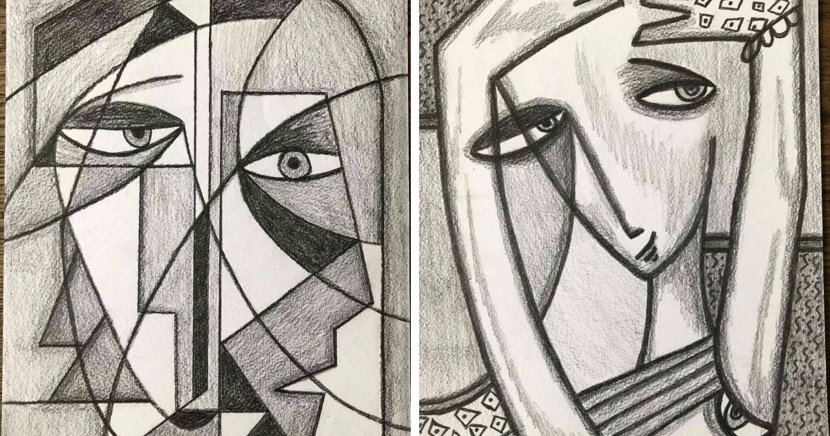12 Picasso-Inspired Face Artworks By Johanna VDBB