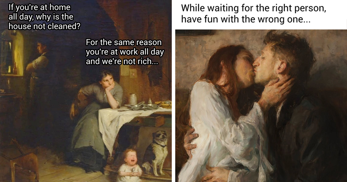 40 Clever Art Memes That Put A Hilarious Spin On Classic Masterpieces
