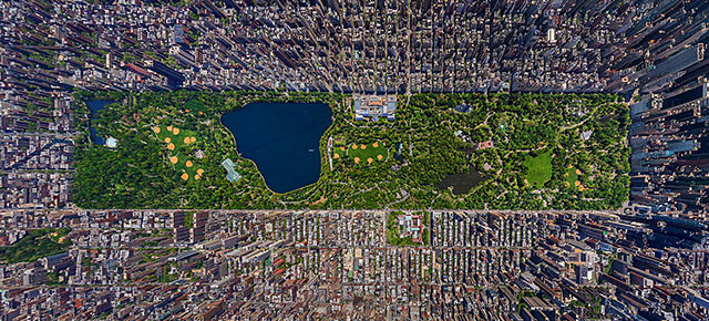 15 Famous Landmarks Zoomed Out 