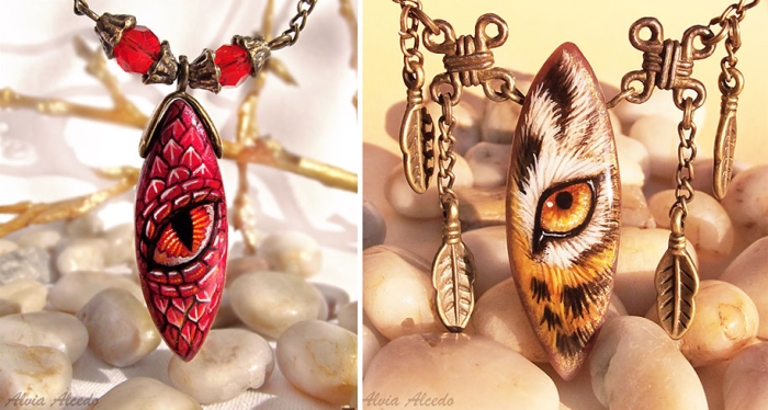 fantasy-creatures-stone-painting-necklaces-alvia-alcedo-12