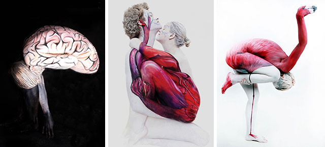 Unbelievable Body Art By Gesine Marwedel Turns People Into Plants, Animals And Paintings