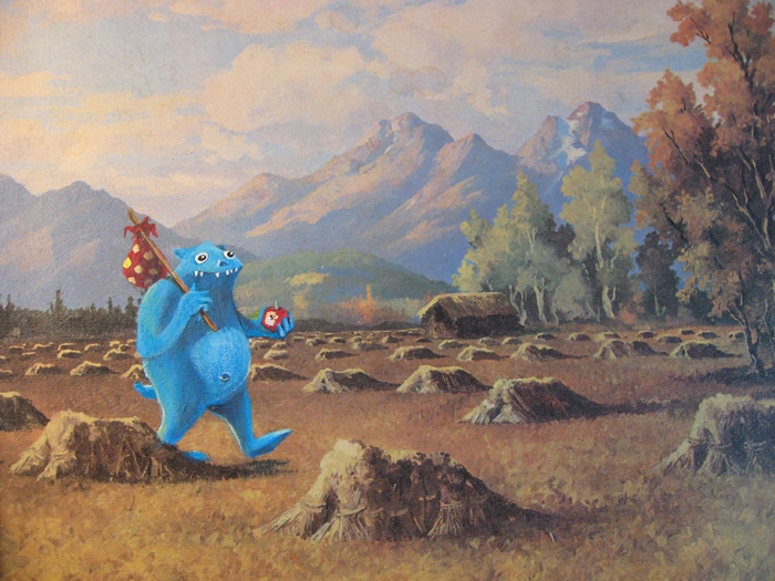 re-directed-popular-culture-paintings-david-irvine-gnarled-branch-18