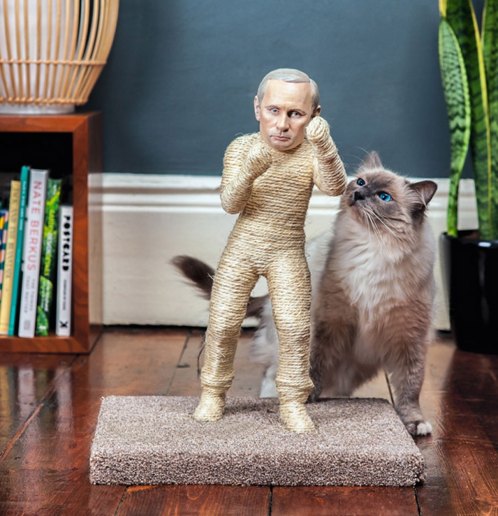putin-kim-jong-un-cat-scratching-posts-protest-pussycat-riot-2