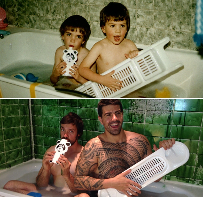 childhood-photo-recreation-parents-anniversary-gift-2