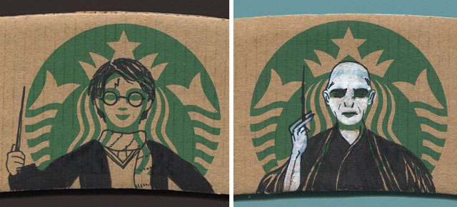 Mermaid On Starbucks Coffee Sleeves Turned Into Popular Characters