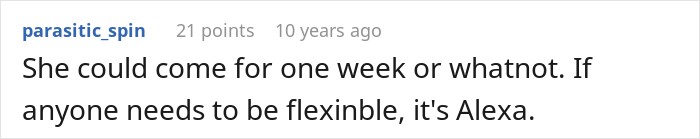 Short forum comment discussing flexibility during pregnancy within a friend group.