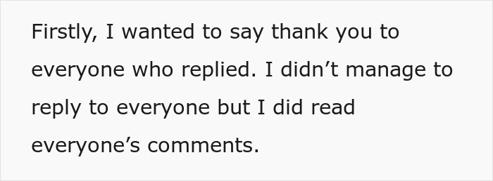 Text post thanking users for comments about pregnancy and trip plans
