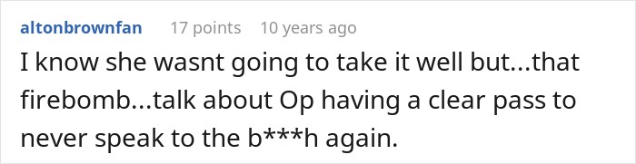Comment by altonbrownfan about drama involving a woman and a friend group.