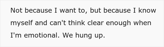 Text excerpt expressing emotional difficulty in thinking clearly after discovering a fake flight to Italy.