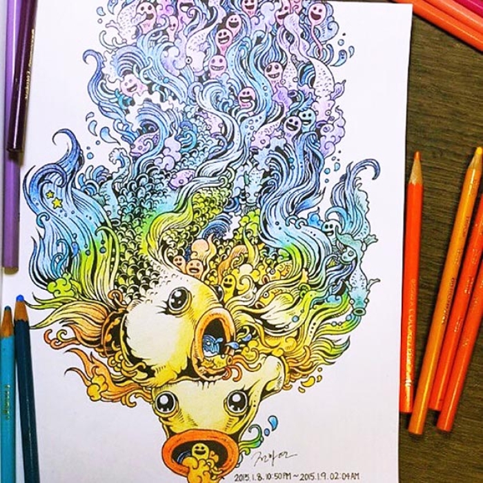 funny-adult-coloring-book-doodle-invasion-kerby-rosanes-14