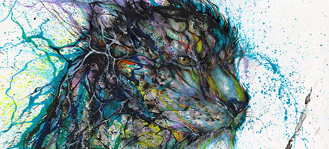 Splattered Ink Animal Paintings By Chinese Artist Hua Tunan