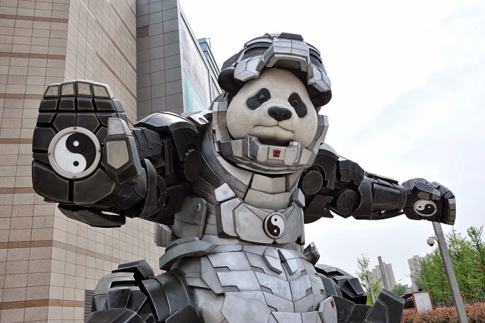 superhero-bear-statue-iron-panda-bi-heng-china-2