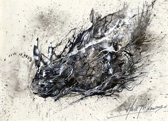 animal-paintings-ink-on-paper-hua-tunan-14