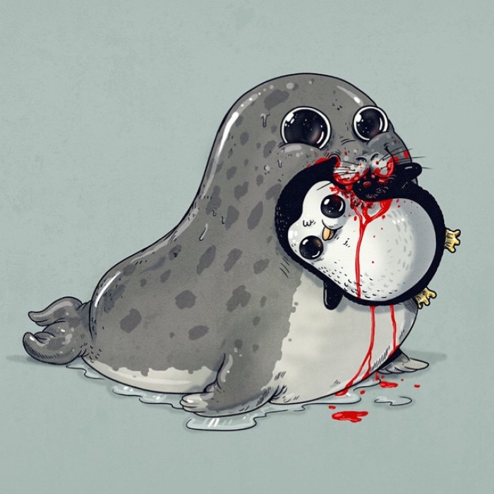 cute-disturbing-animal-drawings-predator-prey-alex-solis-alexmdc-5