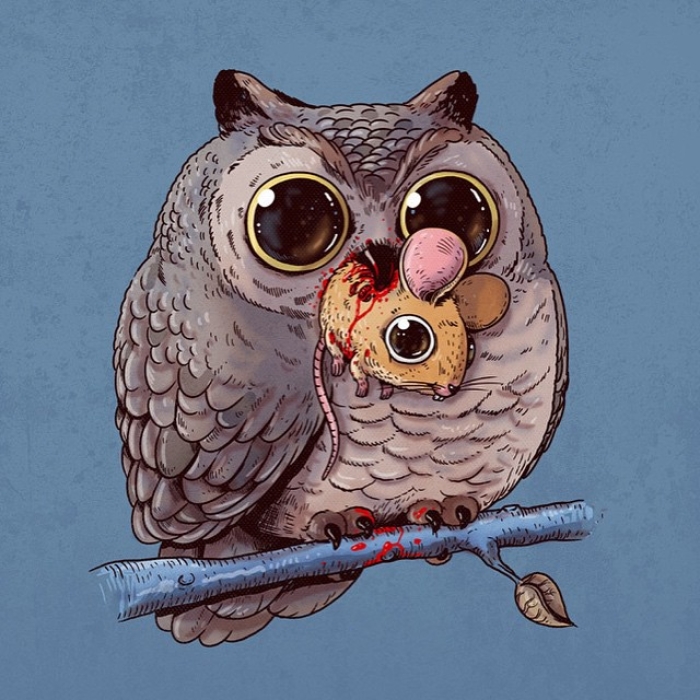cute-disturbing-animal-drawings-predator-prey-alex-solis-alexmdc-3