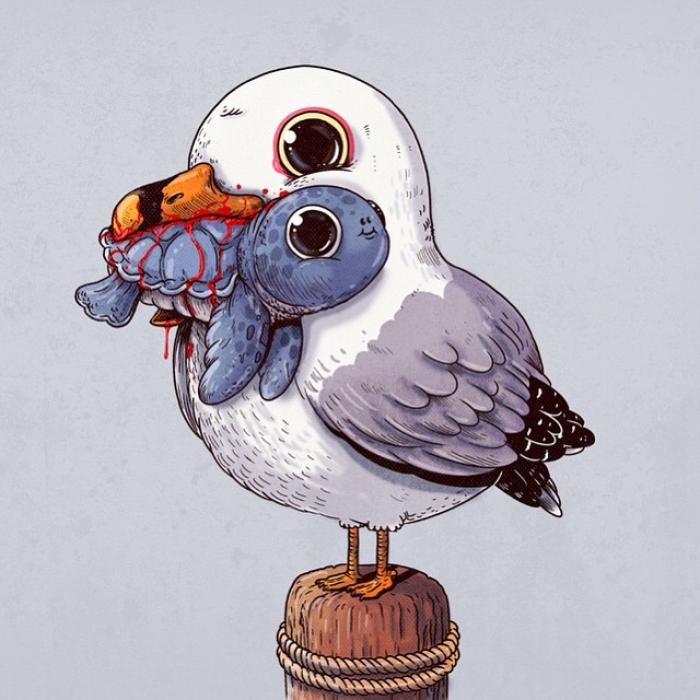 cute-disturbing-animal-drawings-predator-prey-alex-solis-alexmdc-4