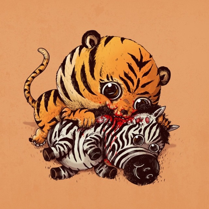 cute-disturbing-animal-drawings-predator-prey-alex-solis-alexmdc-1
