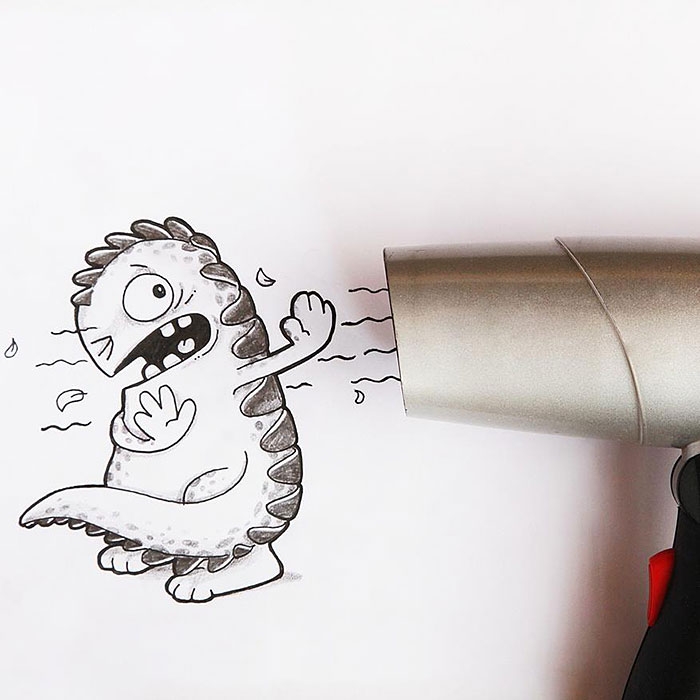 cute-dragon-doodles-interact-3d-objects-drogo-manik-ratan-5