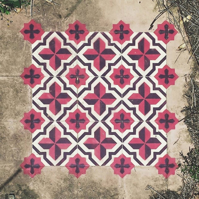 graffiti-spray-paint-tile-pattern-floor-installations-javier-de-riba-13