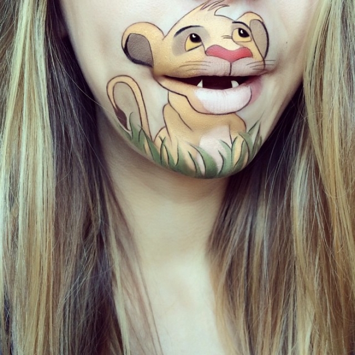 make-up-face-paint-cartoon-character-lips-laura-jenkinson-23