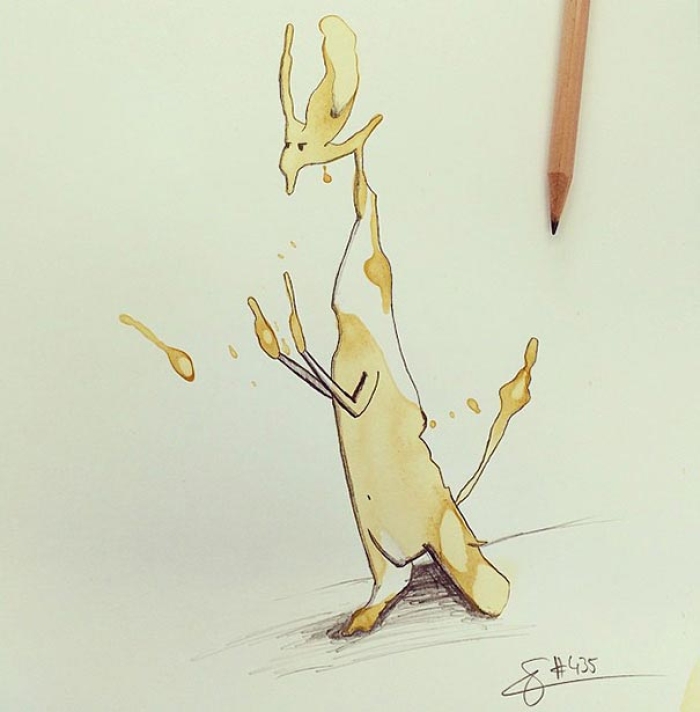 coffee-stain-doodle-monsters-coffeemonsters-stefan-kuhnigk74